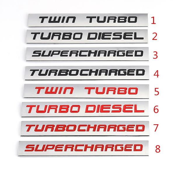 

Логотип автомобиля с турбонаддувом и турбонаддувом, эмблема, наклейка