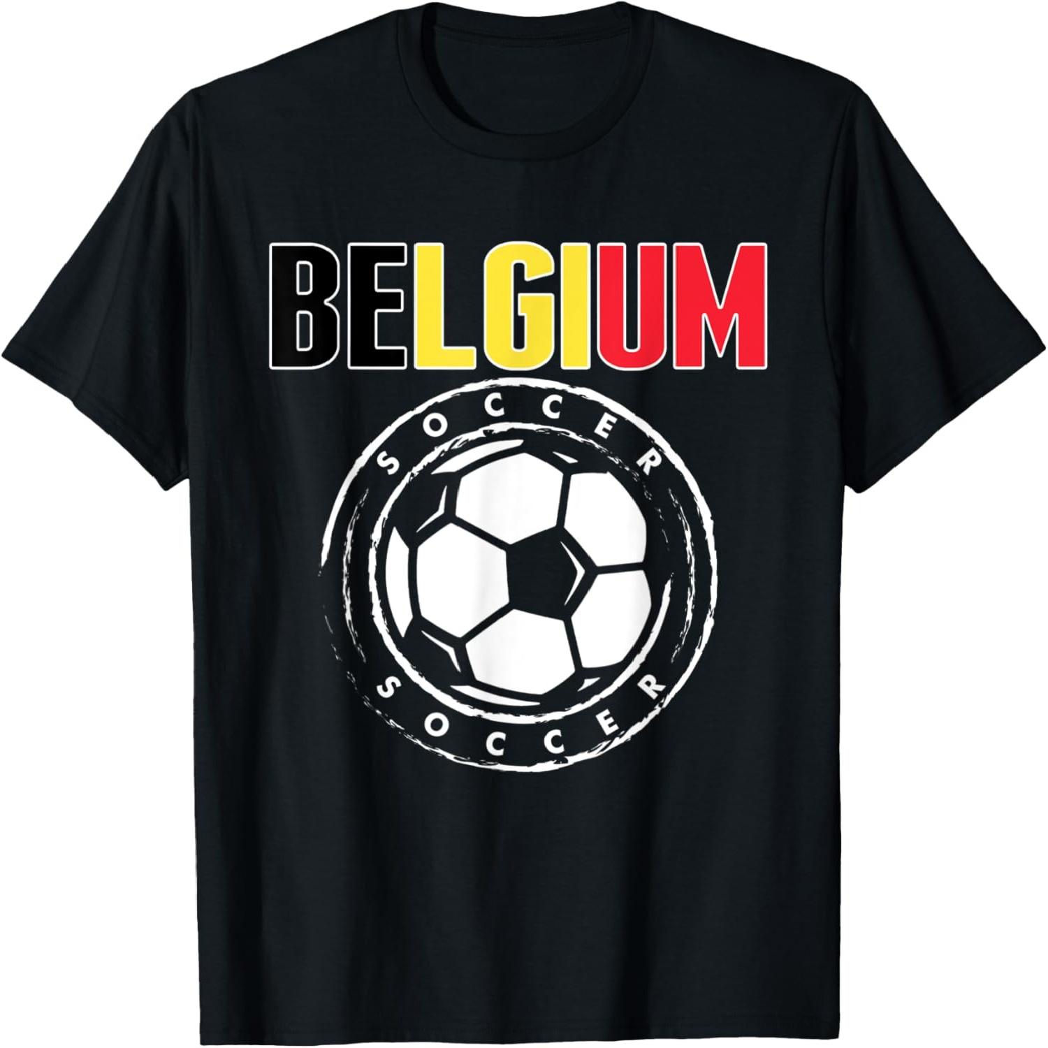 Belgium Soccer Lovers Jersey - Proud Belgian Football Fans T-Shirt S