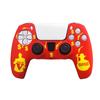 1Pcs Water Transfer Doodle Silicone Protective Cover Case For Sony Playstation 5 Ps5 Controller Gamepad Spider Silicone Case