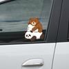 Cartoon Cute Animal Stacked Luohan Glass Car Beautification Decoration Window Stickers