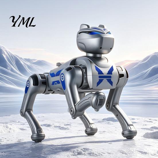 Educational Robot Dog Remote Control Toy, Voice Programmable Smart Electric Interactive STEM Toy RC Mechanical Puppy for Toddlers Boys Girls Robotic