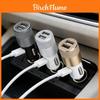 Ładowarka samochodowa podwójny USB stop aluminium szybkie ładowanie z adapterem zasilania do wielu urządzeń do pojazdów