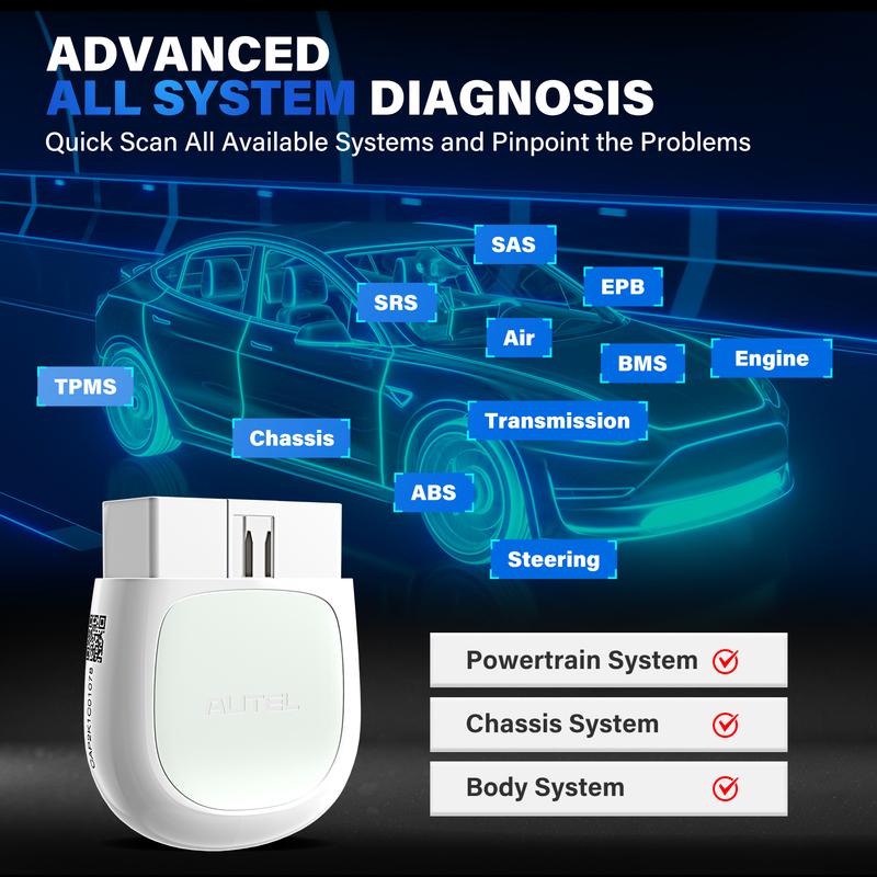 Autel MaxiAP AP200 Scanner OBD2 Bluetooth Lettore Codici OBD 2 per Autoveicoli Strumenti Diagnostici Scanner per Tutti i Sistemi prima dell'anno 2017