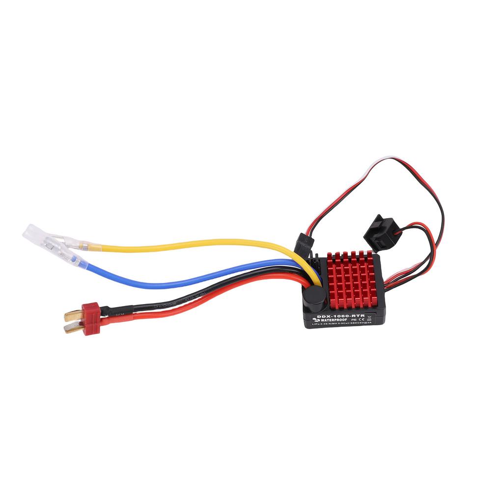60A Brushed Electronic Speed Controller Water Proof ESC for Car Boat Model Compatible with 540 550 750 Motor 6V3A BEC
