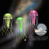 2 PCS Jellyfish Fish Tank Decorations, Soft Silicone Simulation Jellyfish Ornament With Vacuum Suction Cup, Fish Tank Jellyfish Glow Decorations For F