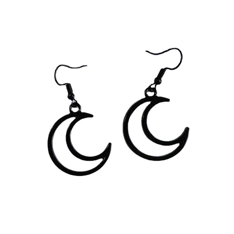 Unisex Punk Ohrringe: Gothic Schädel, Fledermaus, Schlange, Spinne, Mond, Rose und Motte