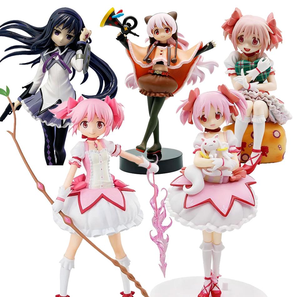 Puella Magi Madoka Magica Figura de Anime Kaname Madoka Akemi Homura Momoe Nagisa Lindos Coleccionables Modelo a Escala Juguetes Playsets Regalo Presente