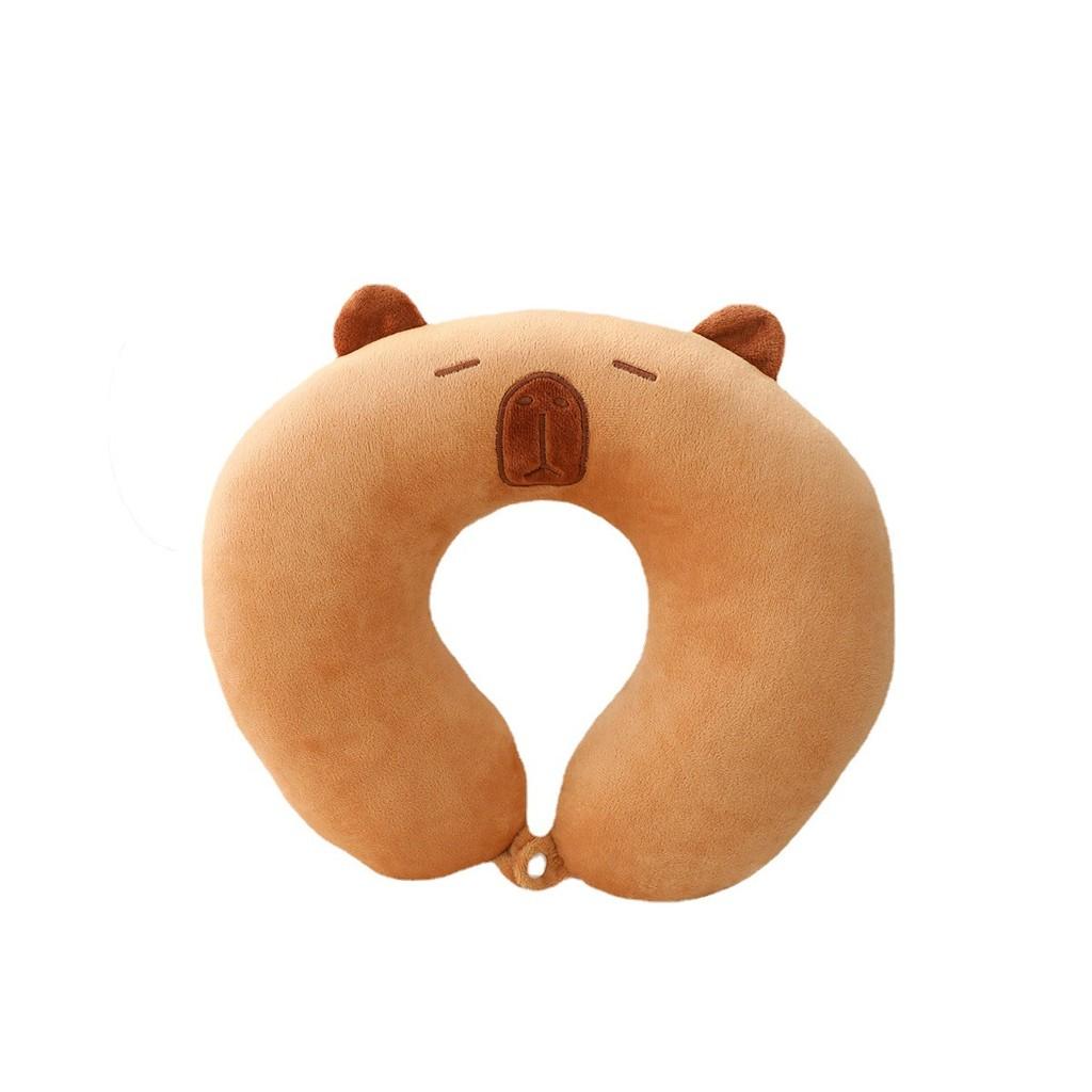 U Shaped Plush Water Buffalo Pillow With Pp Cotton For Office Travel Napping Comfort