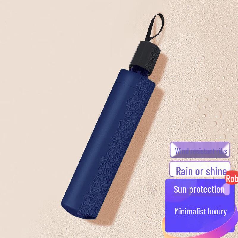 

Черный 6-реберный обратный солнцезащитный зонт с возможностью выбора цвета