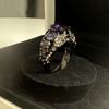 Gothic Style Ring Zirconia Multi Colors To Choose Horror Skull Perfect Halloween Decor Suitable for Mne and Women  Jewelry