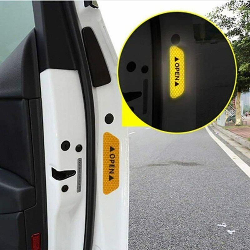 Buy 20Pcs Universal Auto Car Door Open Sticker Reflective Tape Safety