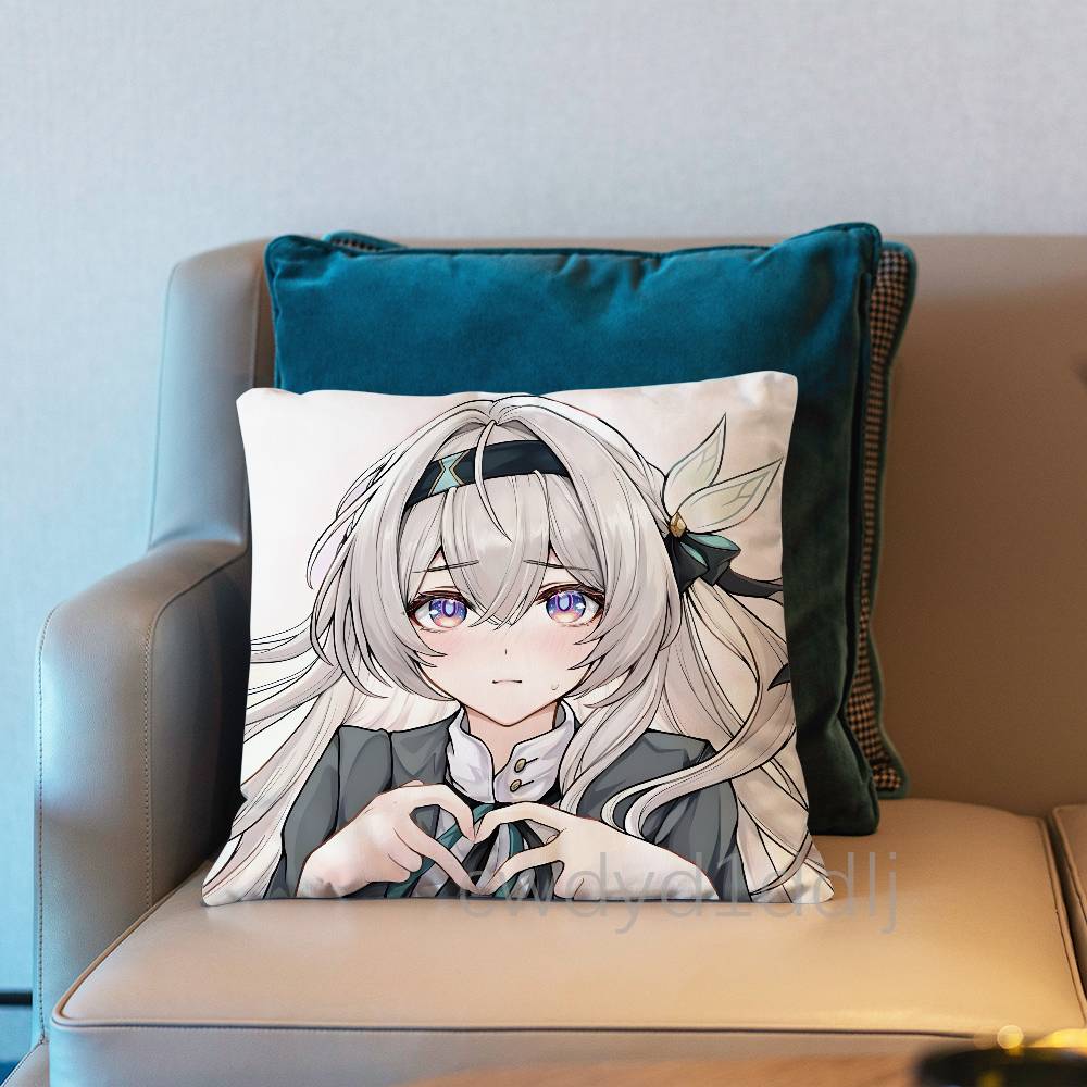 HHonkai Star Rail Firefly Cushion Cover Pillow Cover Decor Pillowcase Printed Cushion Case For Couch