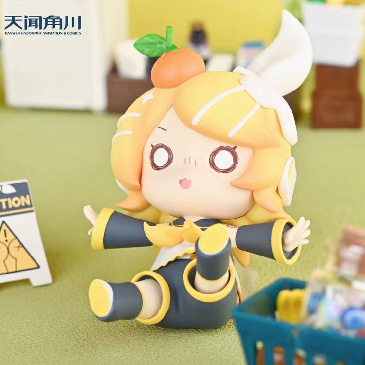 Hatsune Miku Animation Game Peripheral Toys Fall Over Q-Version Anime Figures Action Model Collection Kaito Meiko Lin Len Luka