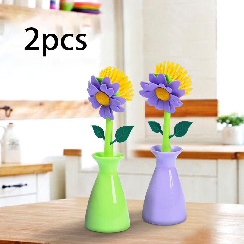 

Артефакт для мытья кастрюль, Щетка для мытья кастрюль, Не повреждает кастрюлю, Не оставляет следов масла, Длинная ручка, Щетка для мытья кастрюль, Щетка для чистки кухни 2pcs