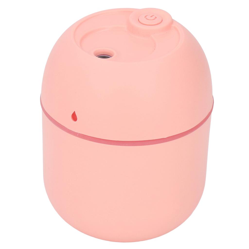 Mini Humidifier Silent USB Plug in Auto Shut Off Small Desktop Humidifier with Night Light for Bedroom Car Office Pink