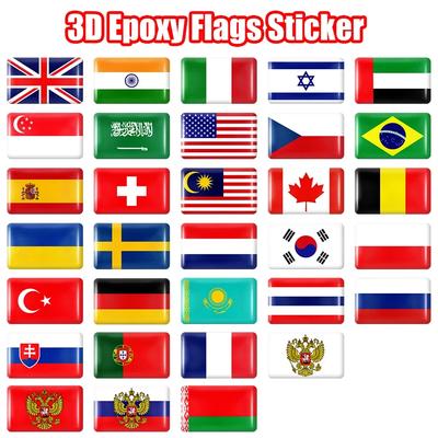 10 Stück Epoxid Spanien Flaggen Aufkleber Auto Innenraum Dekoration Aufkleber für SEAT Cupra Leon R Ibiza Ateca Sportcoupe Alhambra Abzeichen