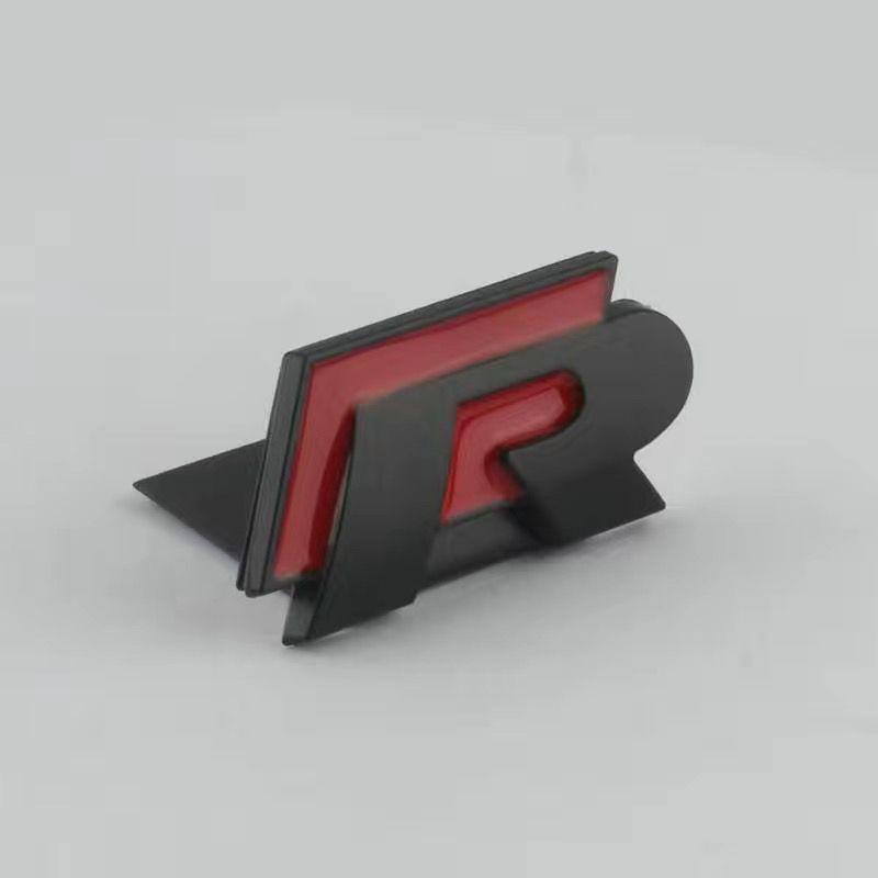 Compatible "R-Line" Logo Sticker for VW Golf, CC, Scirocco, Magotan, Sagitar, and Polo - Rear Grille Emblem.