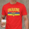 Ukraine Symbol Unisex T Shirt Ukrainian Trident Novelty Tee Shirt Short Sleeve Round Collar Tshirts Cotton Gift Idea Clothes