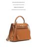 Kelly Bag Genuine Leather Women's Luxury Handbag - 2025 Autumn/Winter Collection: Elegant Shoulder Bag for Commute and High-End Style.