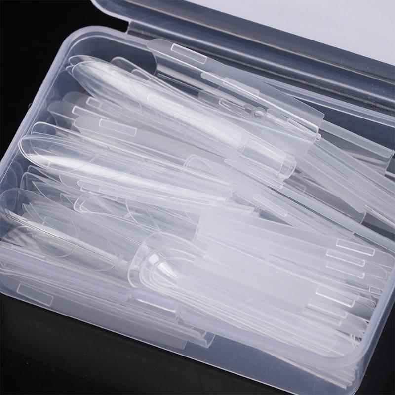 180pcs/3Box Sandwich Dual Nail Forms 15Size Quick Extensions-Dual Forms T-shaped Ellipse Manicure Forms Top Mold Bottom Mold