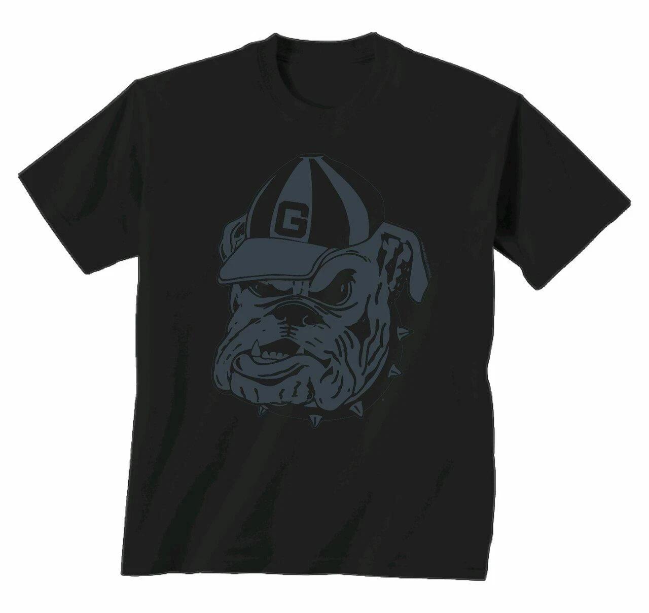 New World Graphics Georgia Blackout Bulldog T-Shirt Manica Corta 2XL