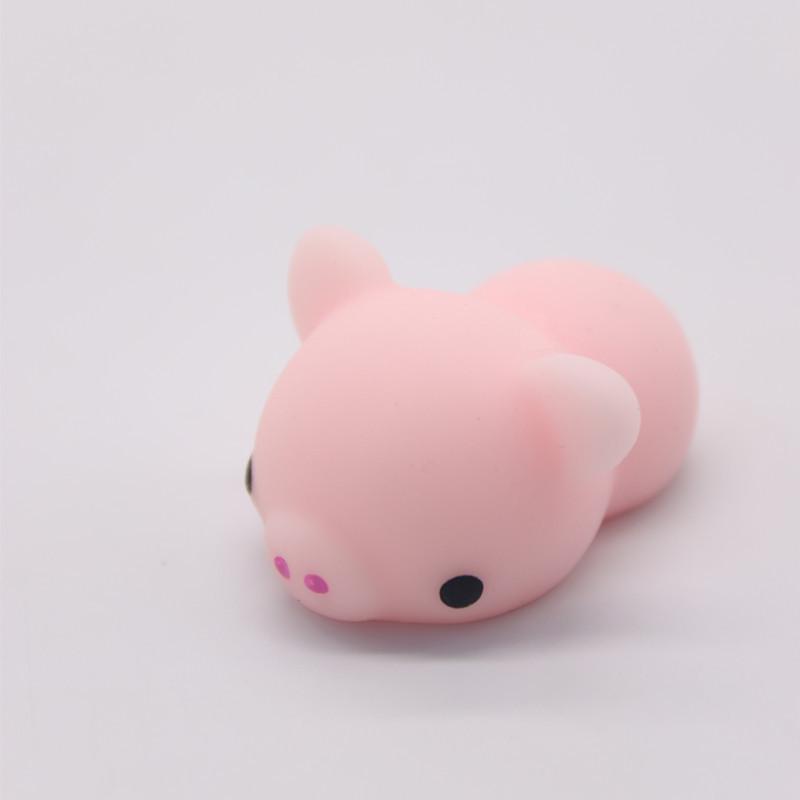 Japan Moe Small Animal Squeeze Toy: Soft Rubber Dumpling Peach