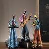 Xianci Retro Band Figure Ornament for Home and Living Room Decor, Perfect for Wine Cabinet, Bookcase, or Electronic Organ Display.