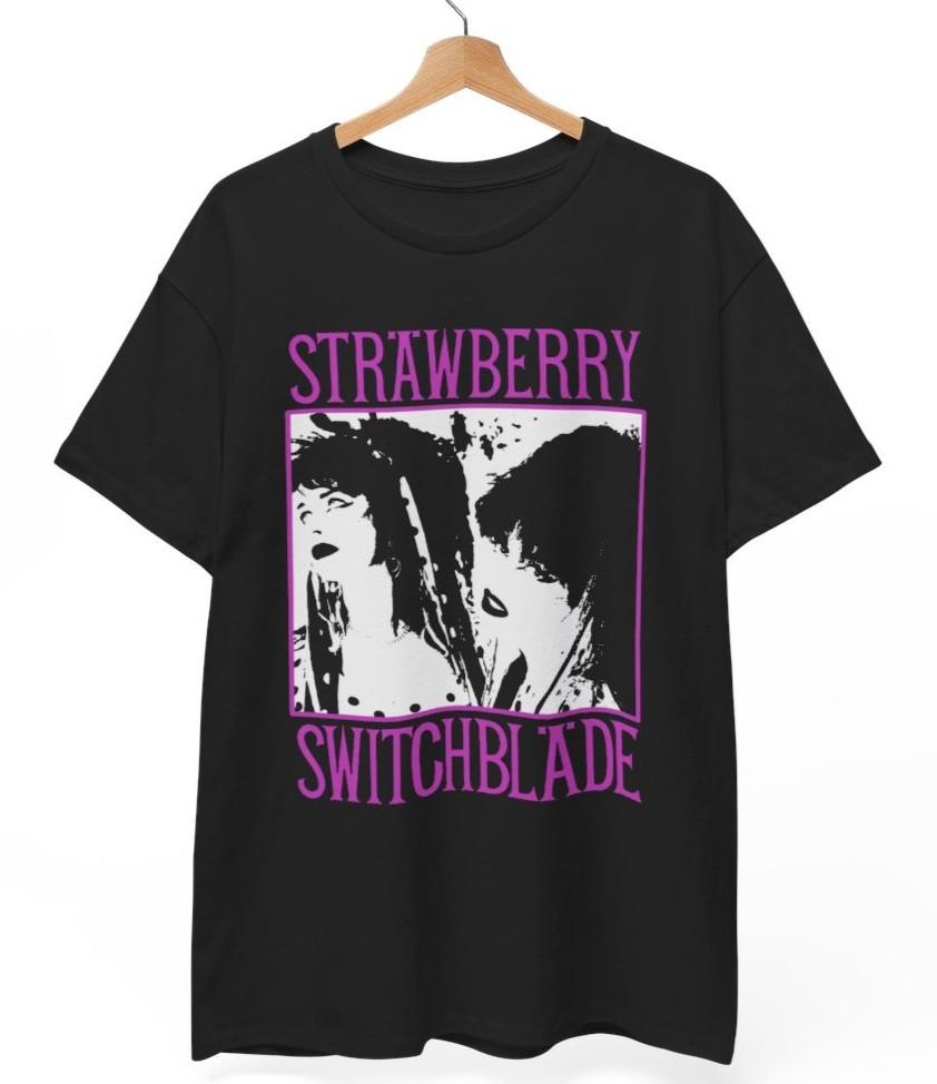 

Strawberry Switchblade T-Shirt | 80s Goth Post-Punk Sisters Unisex Tee Unisex T-Shirt XL
