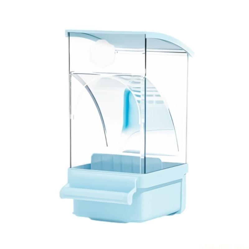 QX2E Detachable Parrots Feeder With Large Capacity Container Anti Spill Design Dispenser For Cockatiels Budgies