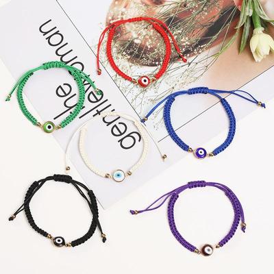 Boho Evil Eye náramek pro ženy Muž ručně vyráběné provazové náramky šperky