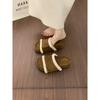 Retro late evening wind thick-soled heightening fluffy shoes for women to wear outside autumn and winter 2025 new brown warm and velvet Birkenstocks
