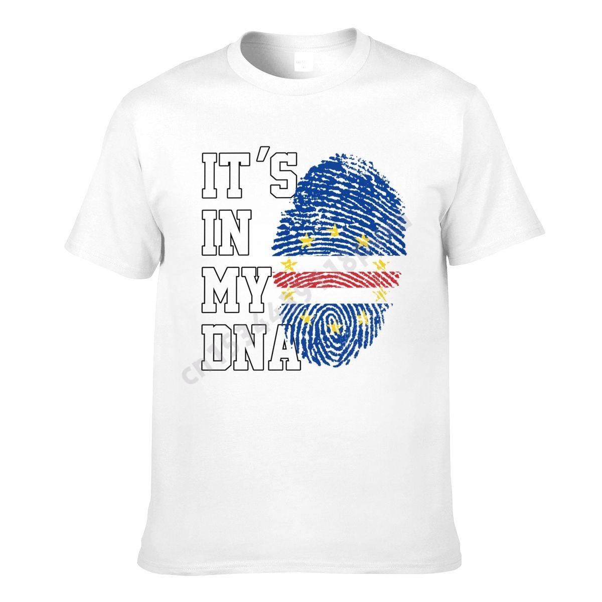ITS IN MY DNA Cape Verde Flag Cape Verdean Fans ITS IN MY DNA Men Women Tshirt Boys Tees T Shirt Hip Hop XS5XL 100 Cotton S