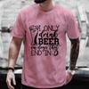 T-shirts for Men Drinking Beer Party Y2k Clothing Bachelor Party Drinking Team Matching Tees Shirts Outfit Oversized Streetwear