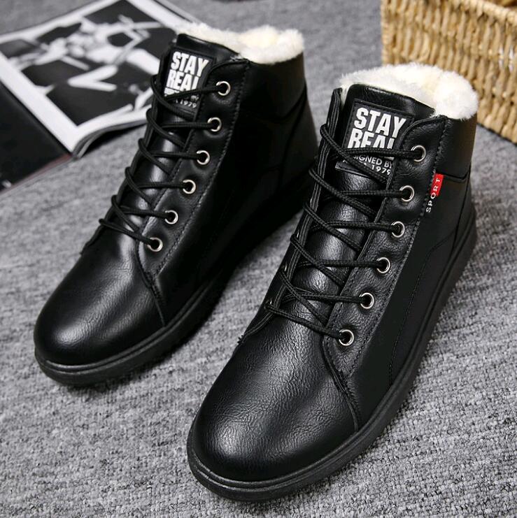 

Мужские ботинки зимние осенние ботильоны мотоциклетные ботинки зимние ботинки рабочие оксфорды зимняя мужская обувь 569 39 чёрный