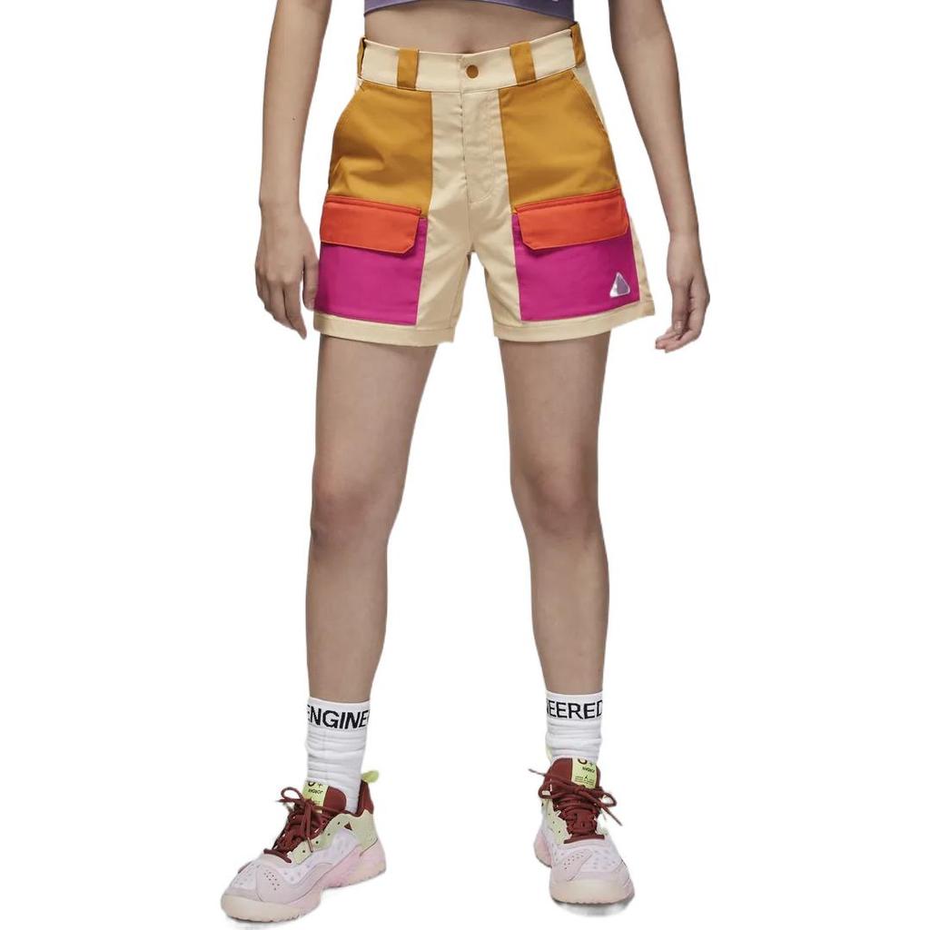 Jordan Color Block Straight Leg Casual Shorts Women Shorts Multicolor DQ4546-252