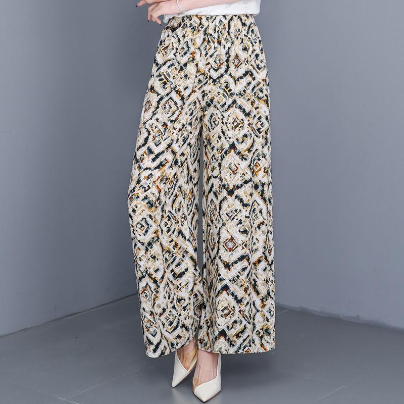 Summer Wide Leg Pants for Women Clothes Plus Size Casual High Waist Woman Trousers
