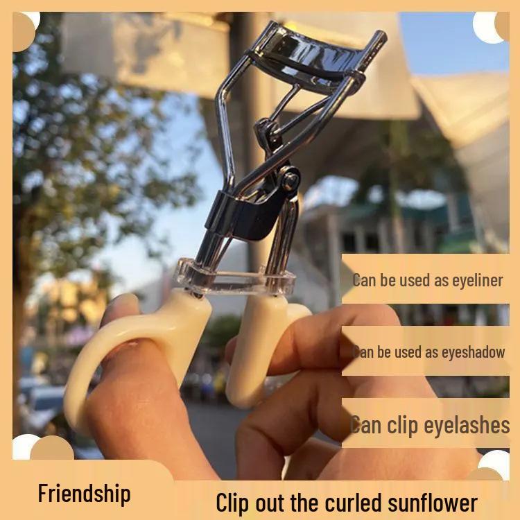 Exklusiv für Neueinsteiger: Sonnenblumen Weitwinkel Wimpernzange für langanhaltendes, natürliches Curling