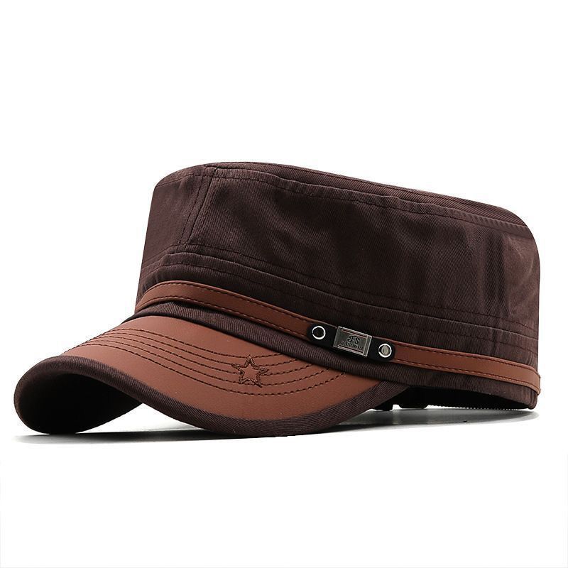 Men's and Women's Flat Top Hats Duck Tongue Hats in Spring Autumn and Winter Sun Hats Sun Hats