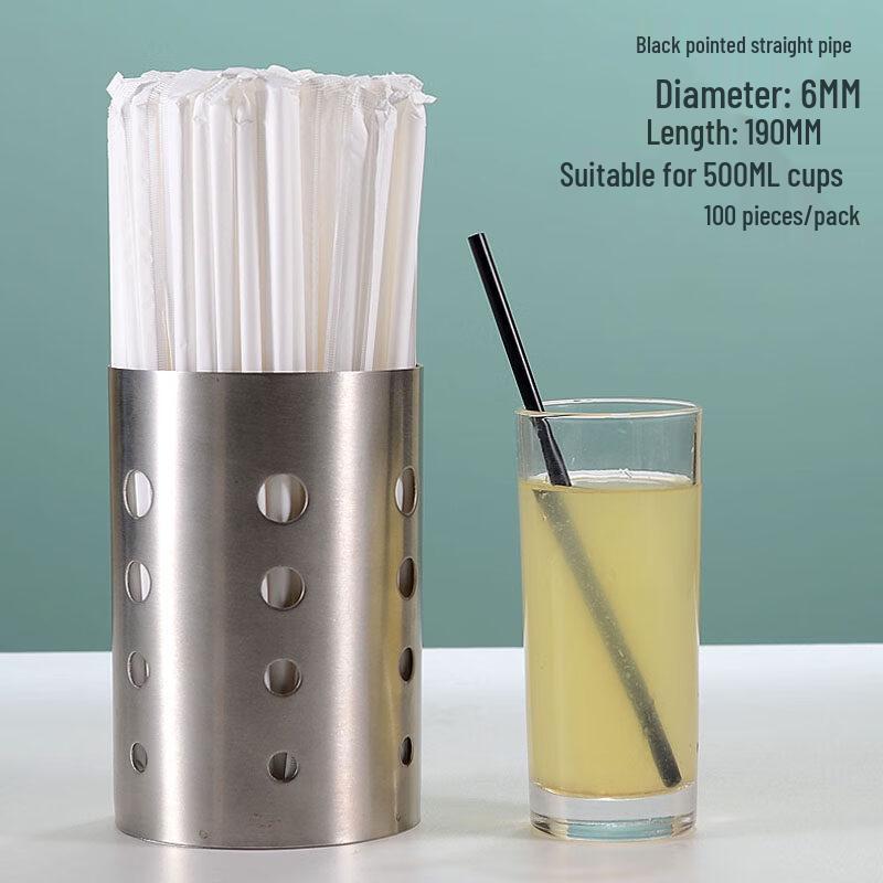 ZISIZ Extra-Long Disposable Milk Tea Straws