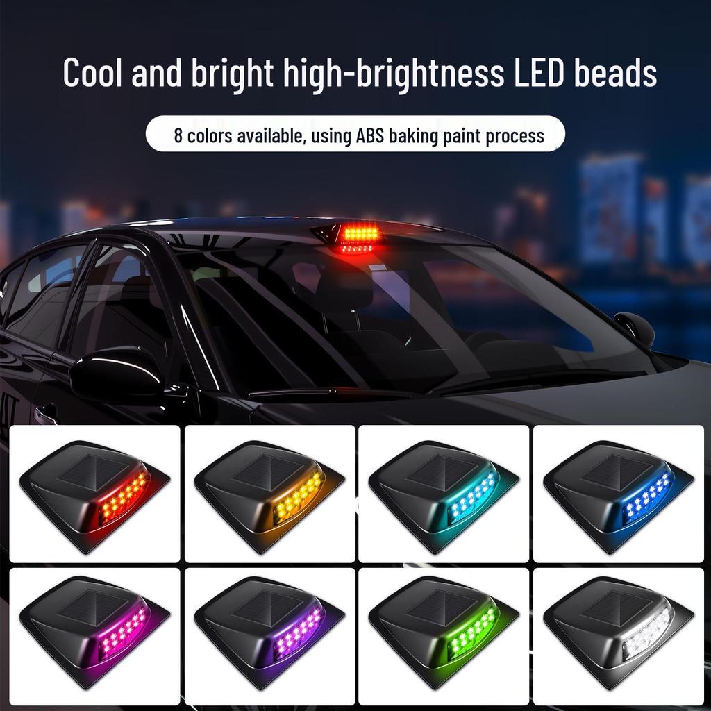 Solar-Powered Luminous Car Roof Lidar Cover with High-Brightness Daytime Running and Warning Lights