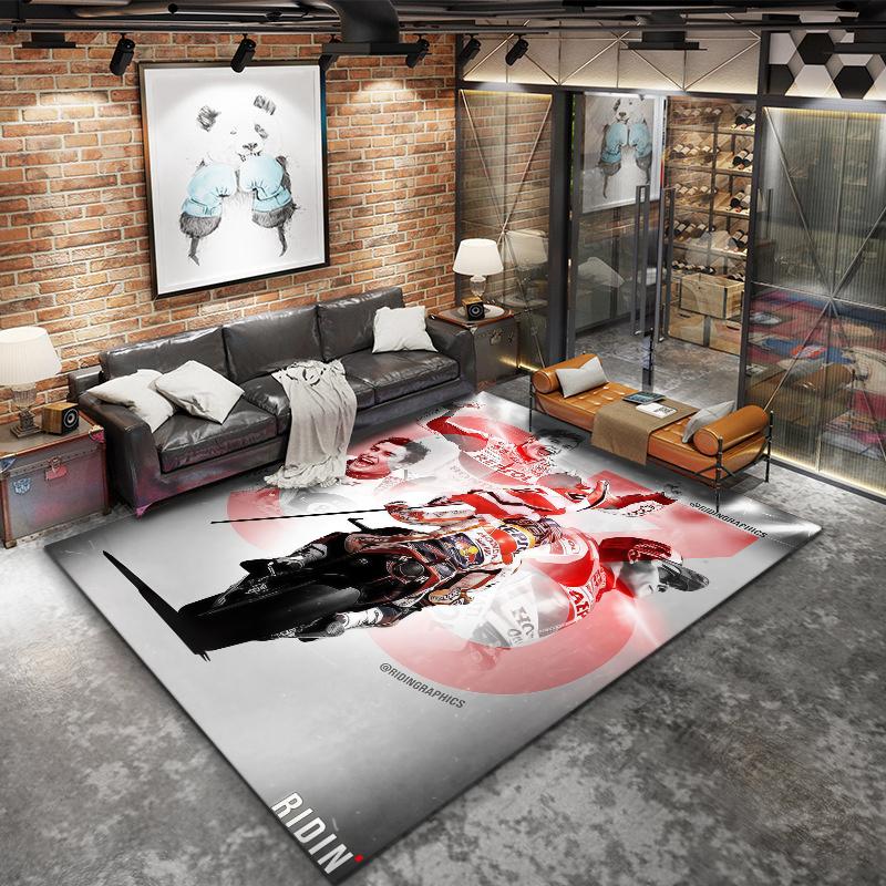Marc Marquez Carpet Rug for Living Room Bedroom Home Sofa Decoration,Kids play Nonslip Floor Mat