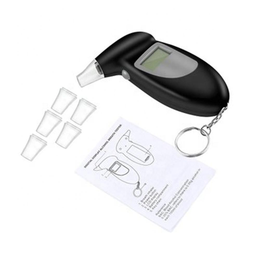 Přesně přenosný digitální dechový alkohol tester Profesionální dechový analyzátor Mini Police Alcotester LCD obrazovka Alkoholový dechový tester Podsvícení displeje