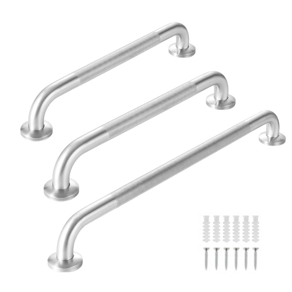 304 Stainless Steel Knurled Non-slip Handrail Kitchen Toilet Bathroom Elderly Safety Handrail Shower Room Handle Grab