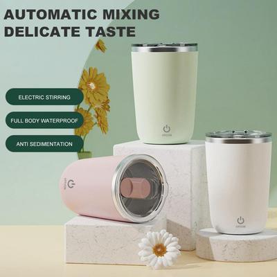 Nová automatická magnetická samomiešacia hrnčeková kreatívna nerezová 350ml šálka na miešanie kávy a mlieka Smart Mixer Blender Cups.