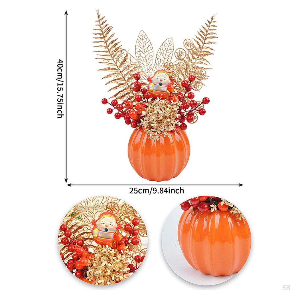 Chinesische Jahresdekoration Künstlicher Strauß Segensgeschenk Frühlingsfestdeko für Wohnzimmer