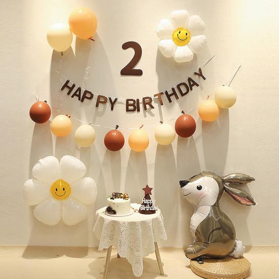 3ks králík balón kreslený zvíře dlouhé uši nafukovací hliníková fólie Veselé velikonoce večírek roztomilý králíček balón domácí dekorace na dárky