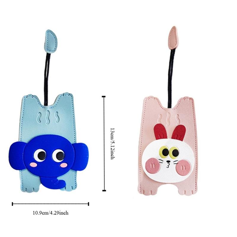 Protective Leather Keychain Anti-lost Lion Key Rings Cute Cartoon Key Holder  Gifts