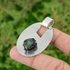 Daughters Day Deal Sterling Silver Chrysoprase Rough Stone Bezel Pendant Jewelry