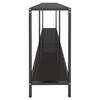 VidaXL Table console Noir 180x35x75,5 cm Verre trempé 331703