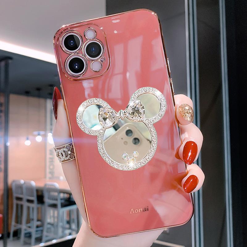 Applicable To Apple 15 Mobile Phone Case 14 Electroplated High-end Mirror IPhone 16 Promax Protective Case 13